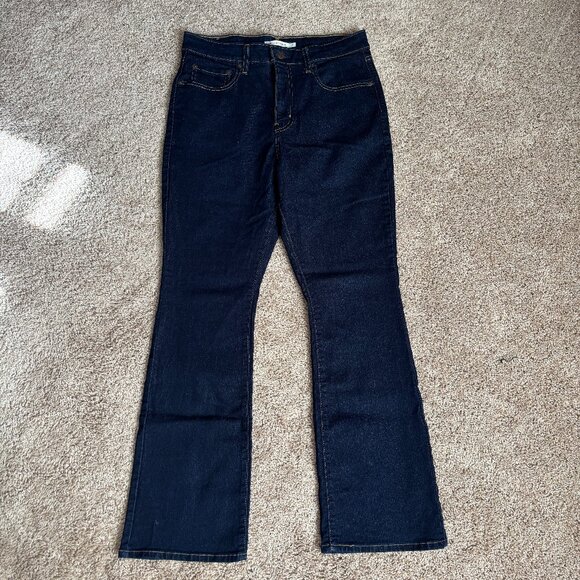 Levi's Jeans Womens 31 Dark Wash 725 High Rise Bootcut Cotton Stretch Casual - Picture 1 of 9